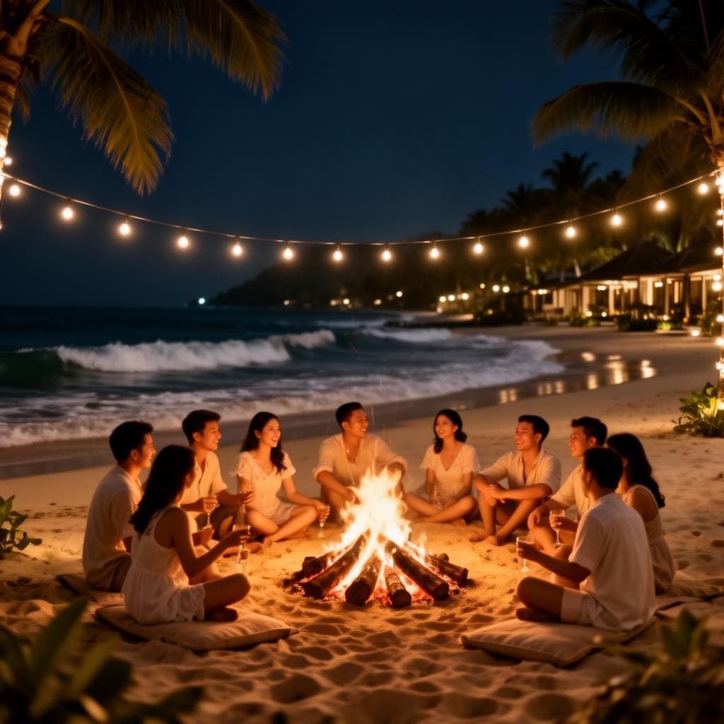 Beach Bonfire Night